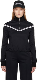 Off-White Black Half-Zip Jacket