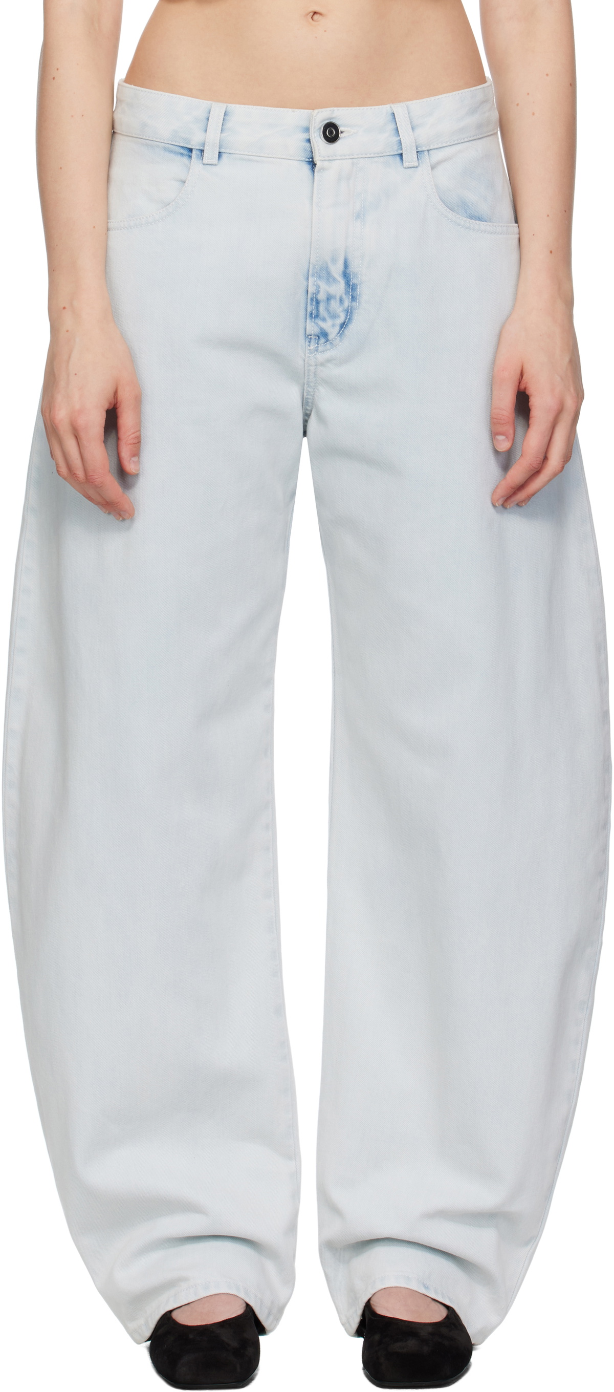 ALAÏA Blue Round Jeans ALAÏA