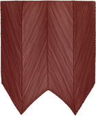 PLEATS PLEASE ISSEY MIYAKE Burgundy Monthly Colors October Scarf