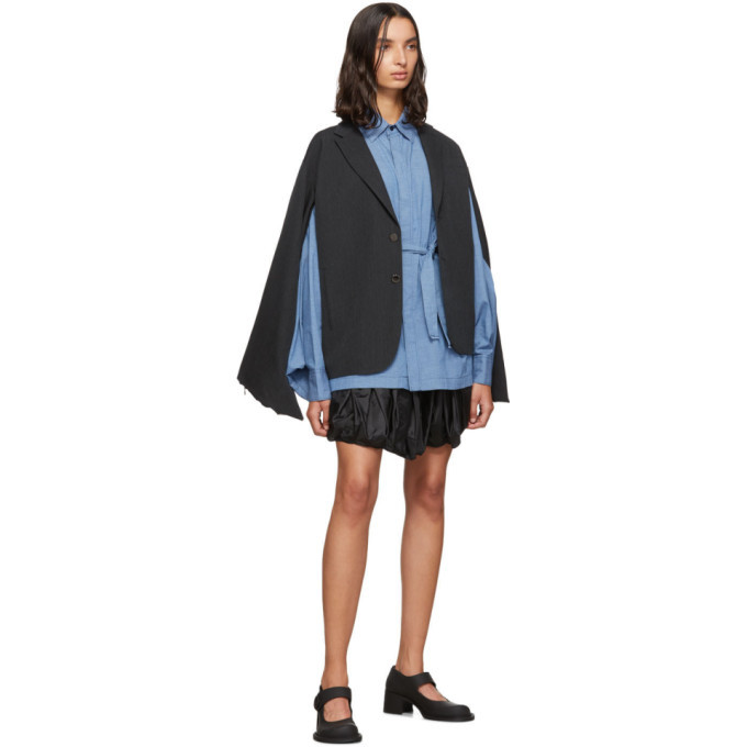 Fumito Ganryu Indigo Kimono Dungaree Shirt Fumito Ganryu