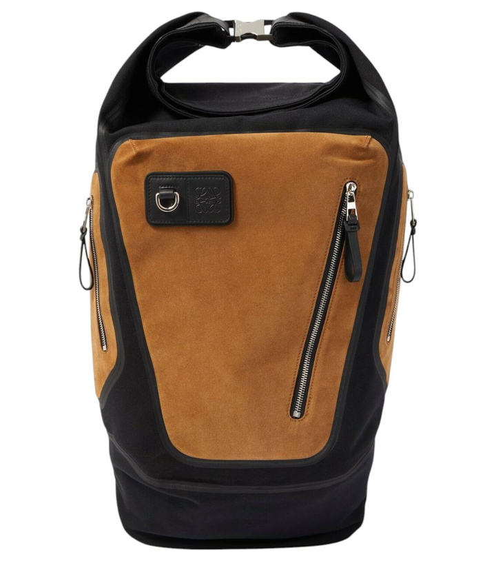Photo: Loewe Flex canvas and suede backpack