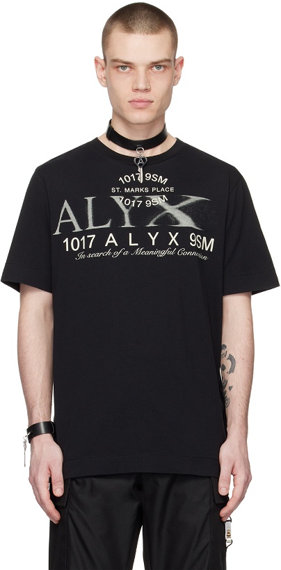 Photo: 1017 ALYX 9SM Black Graphic T-Shirt