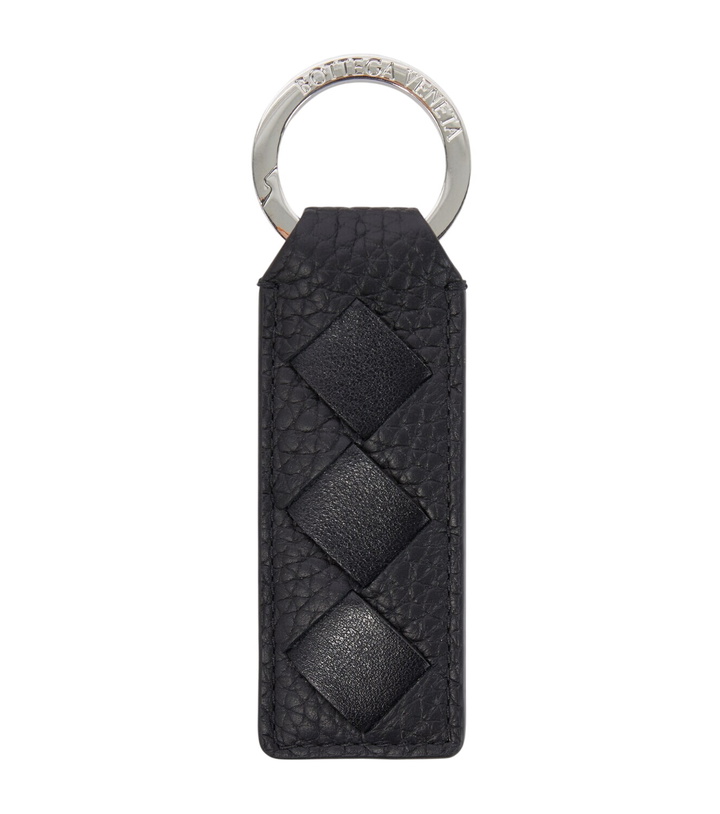 Photo: Bottega Veneta Intrecciato leather keychain