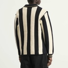 F.C. Real Bristol Men's Stripe Knit Football Shirt in Black