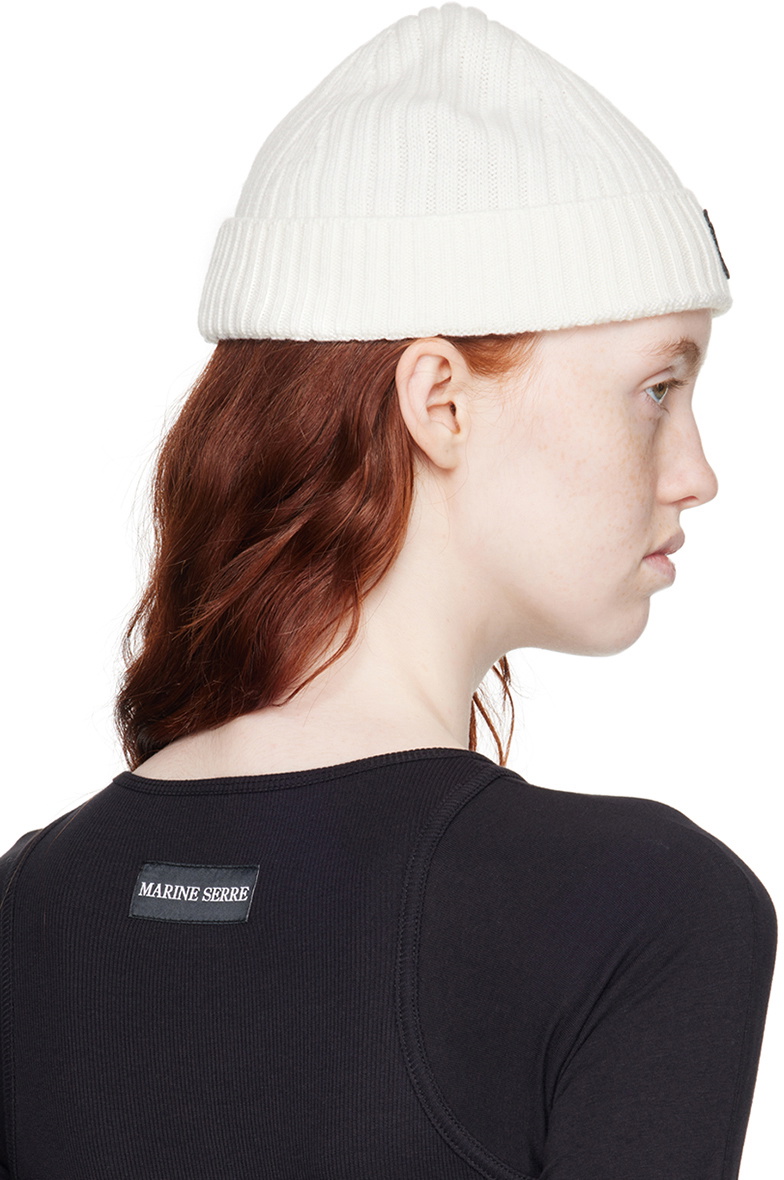 Marine Serre Black Mulesing-Free Beanie