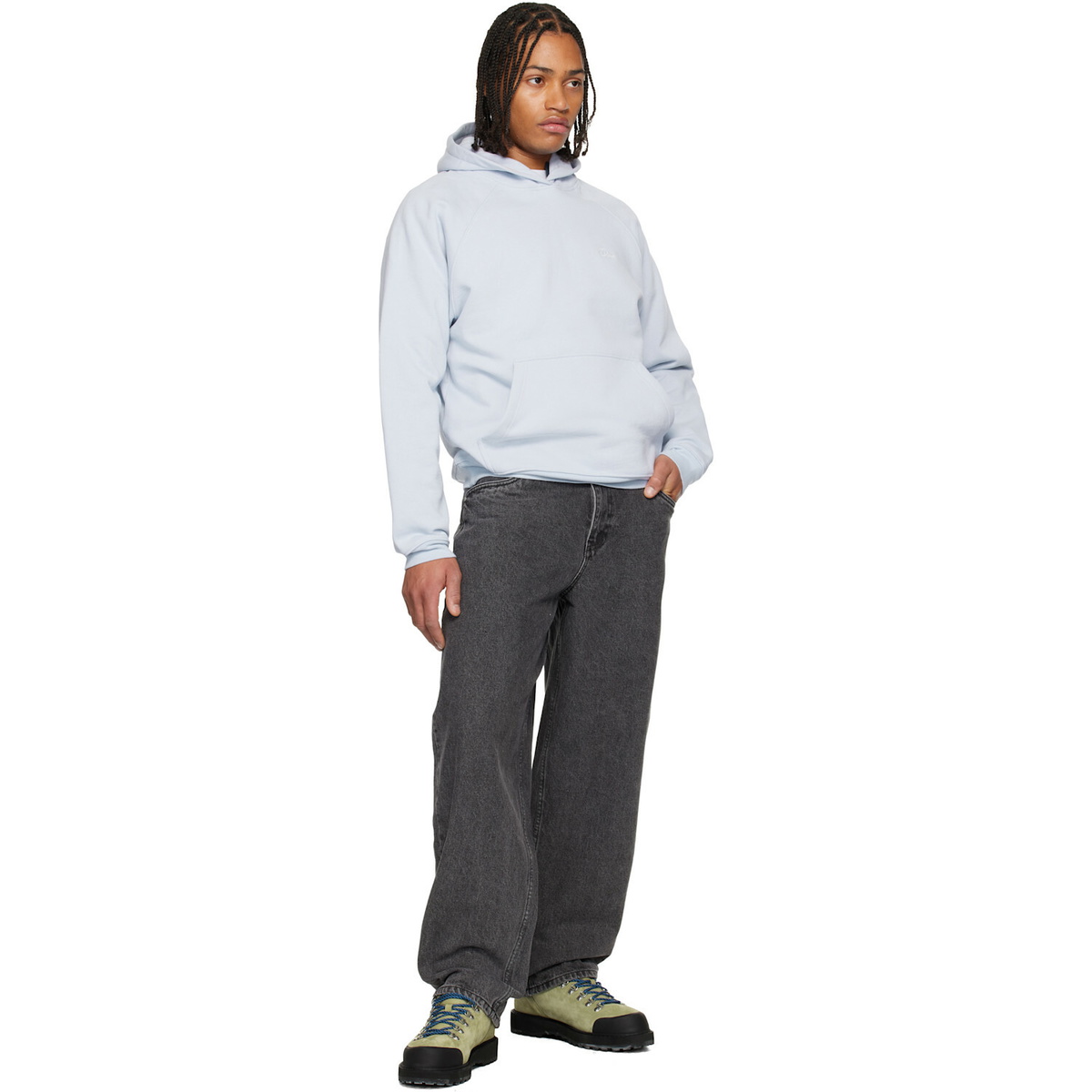 Dime Purple Cursive Small Logo Hoodie