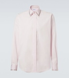 McQueen Studded cotton poplin shirt