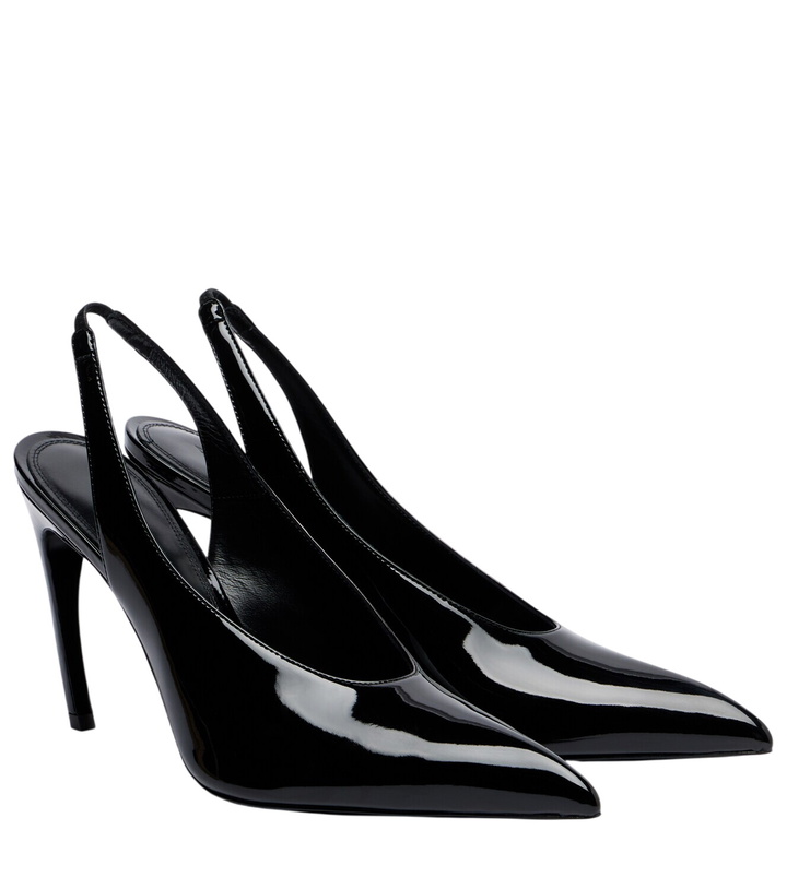 Photo: The Attico Viper leather slingback pumps
