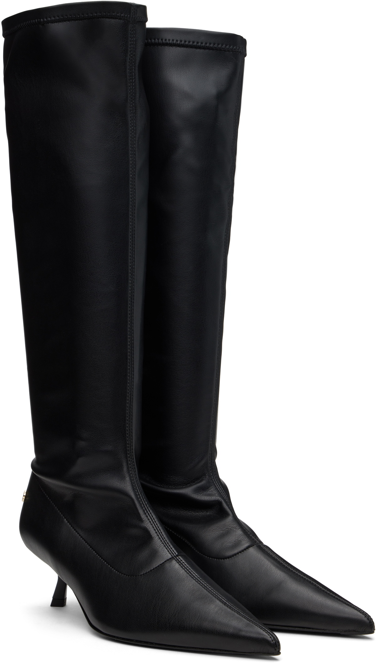 【関税込み】ANINE BING ブラック Hilda フラットブーツ ANINE BING Hilda Boots - Black