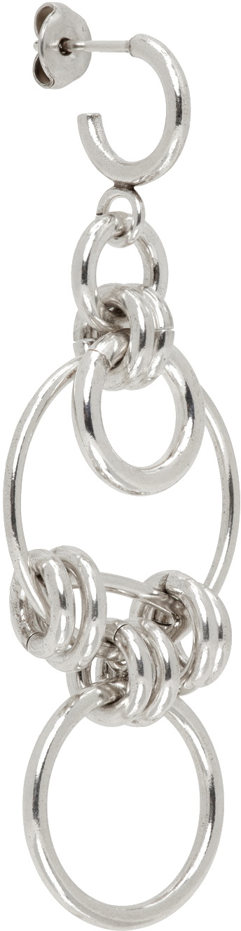 Isabel Marant Silver Multi Ring Boucle Single Earring