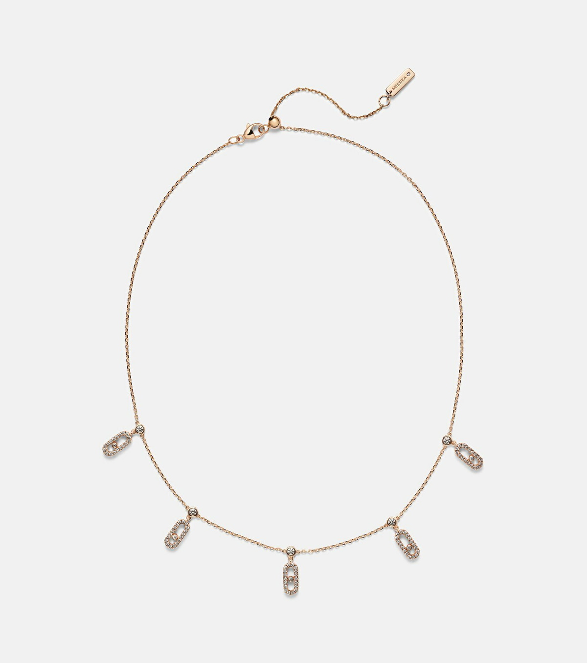 Messika Move Uno 18kt rose gold choker with diamonds