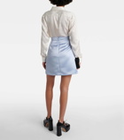 Nina Ricci Duchess satin miniskirt