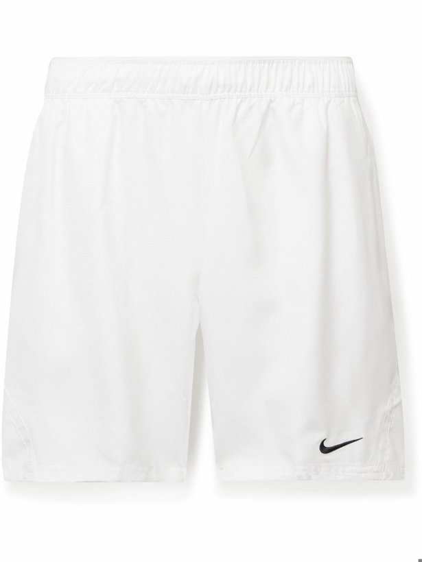 Photo: Nike Tennis - NikeCourt Victory Straight-Leg Logo-Embroidered Dri-FIT Tennis Shorts - White
