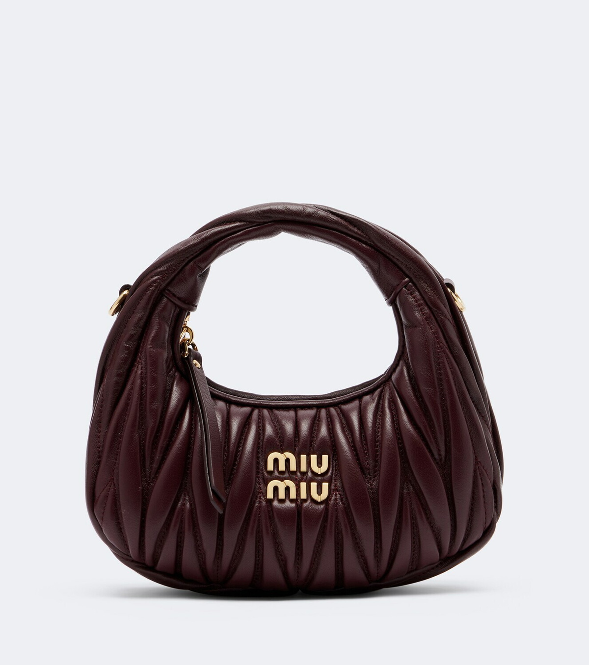 Miu Miu Wander Mini matelassé leather top-handle bag