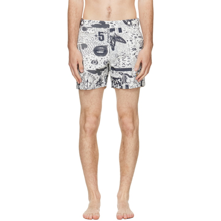 Photo: Vivienne Westwood White Classic Boxer Swim Shorts