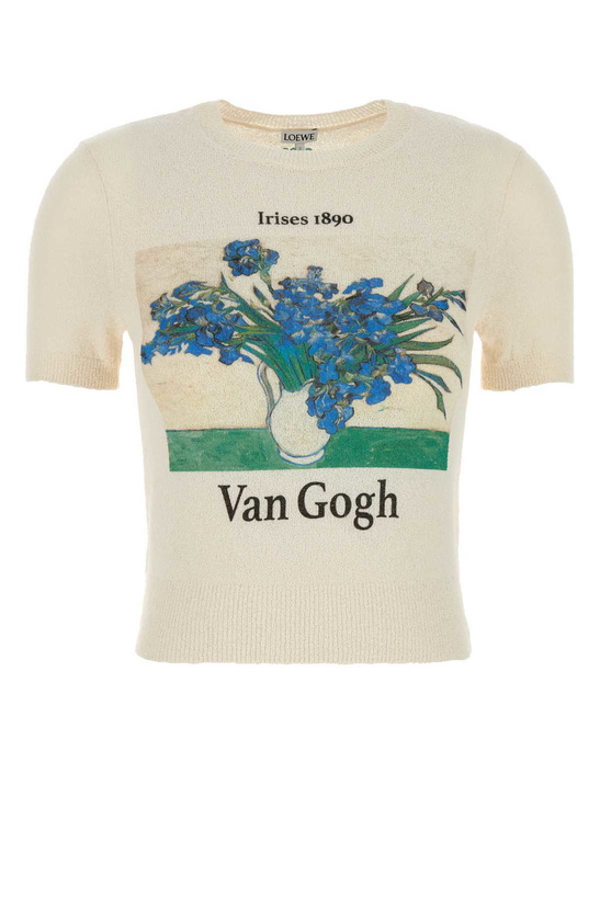 Photo: Loewe Ivory Stretch Cotton Blend T-shirt