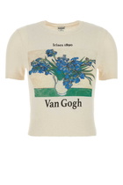 Loewe Ivory Stretch Cotton Blend T-shirt