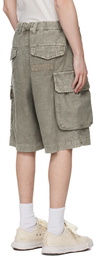 Maison MIHARA YASUHIRO Taupe Repaired Cargo Shorts
