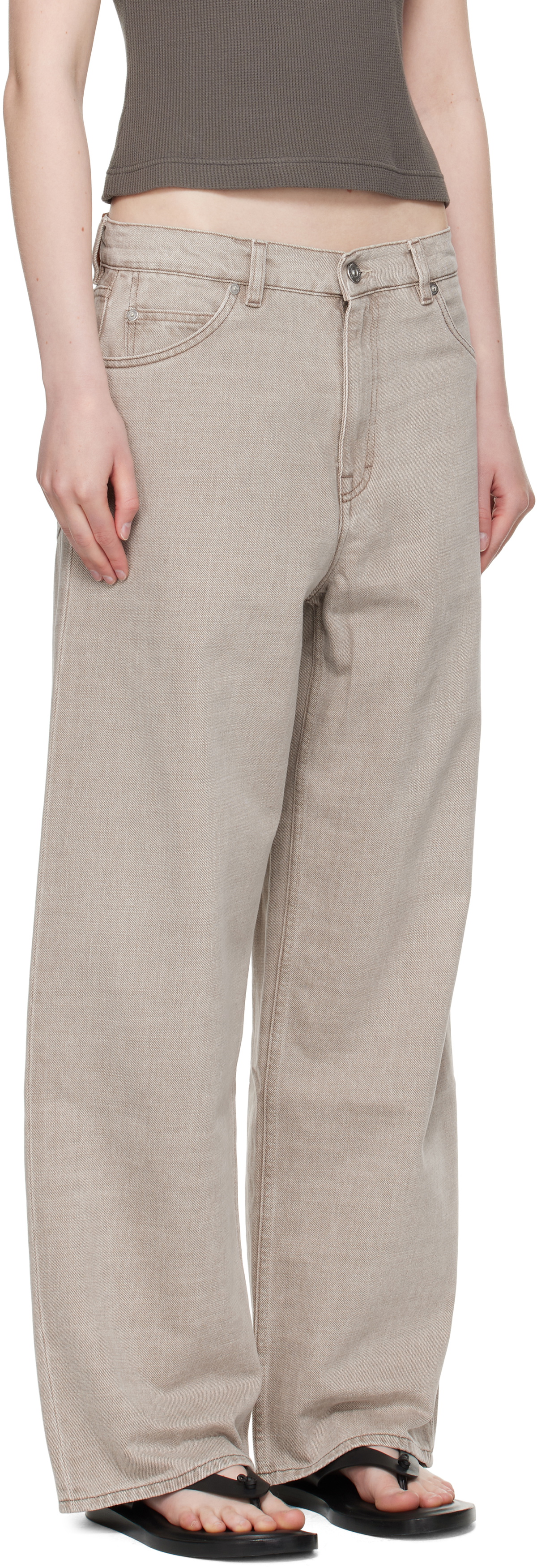 OUR LEGACY Beige Vast Cut Jeans Our Legacy