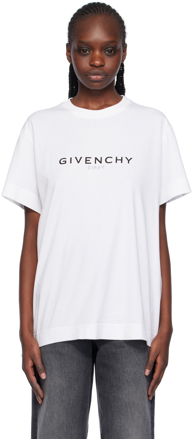Tシャツ・カットソー GIVENCHY 'GIVENCHY Reverse' T-shirt White Givenchy Reverse T-Shirt | White | FARFETCH
