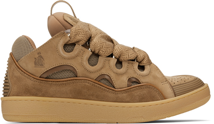 Photo: Lanvin SSENSE Exclusive Brown Curb Sneakers