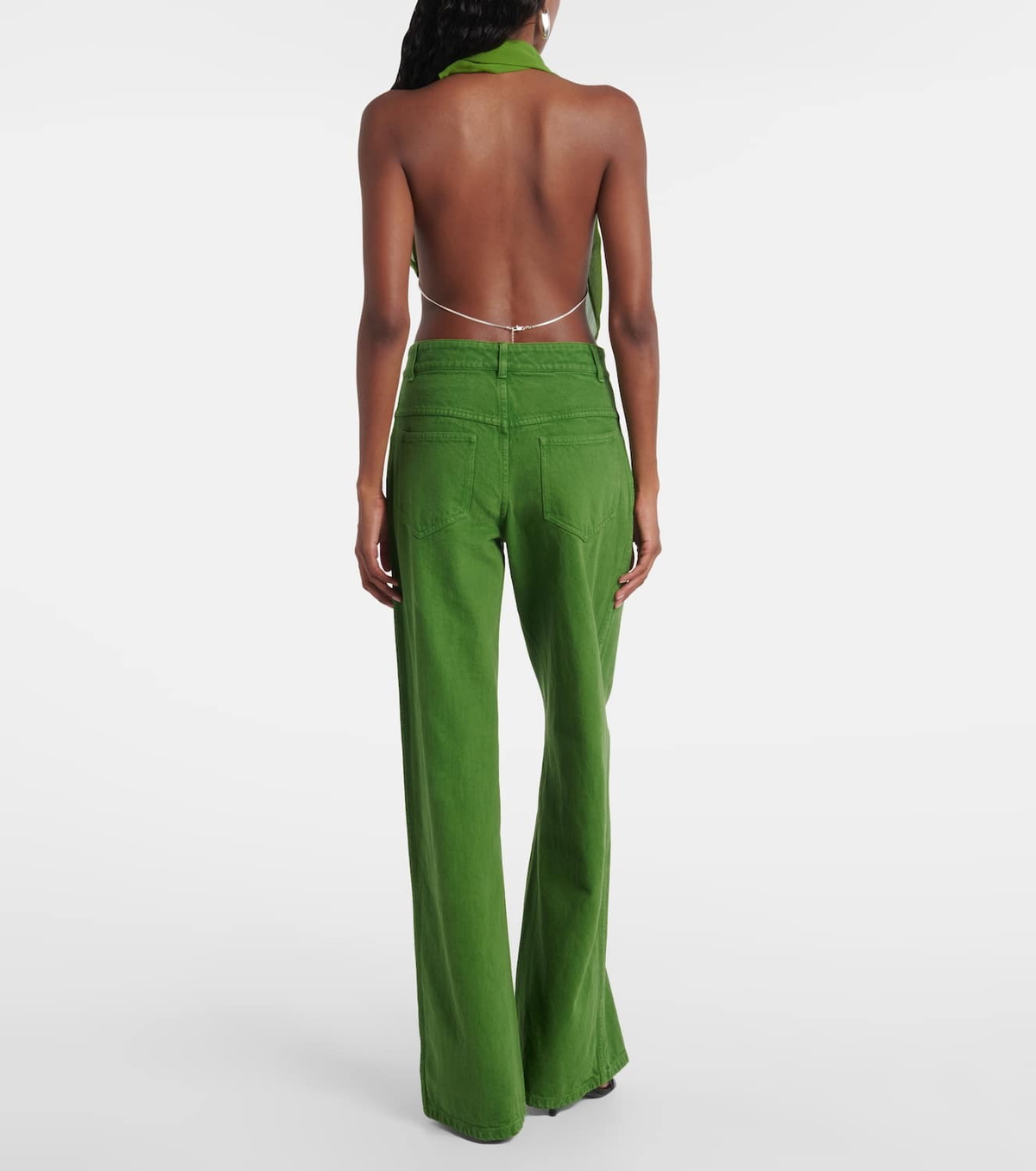 Christopher Esber Mid-rise wide-leg jeans