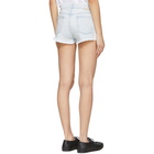 Stella McCartney Blue Denim Cut-Off Shorts