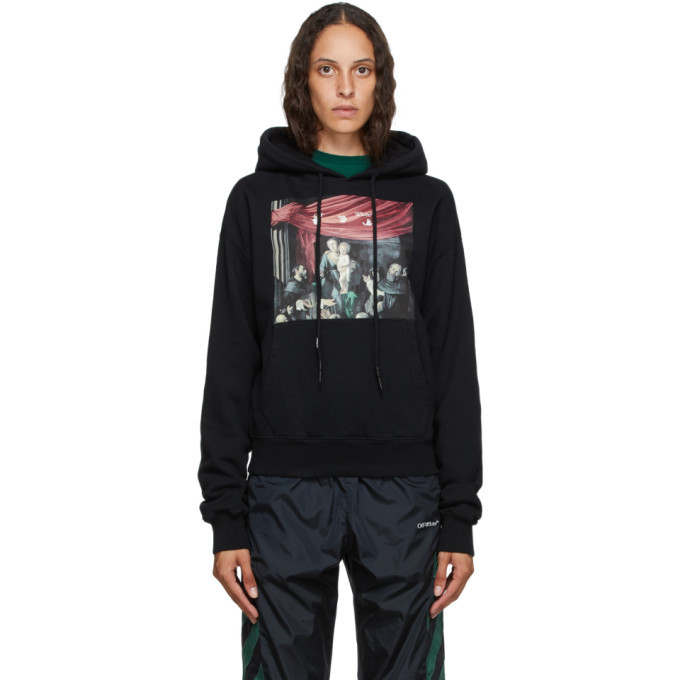 Off-White Black Caravaggio Arrows Hoodie Off-White