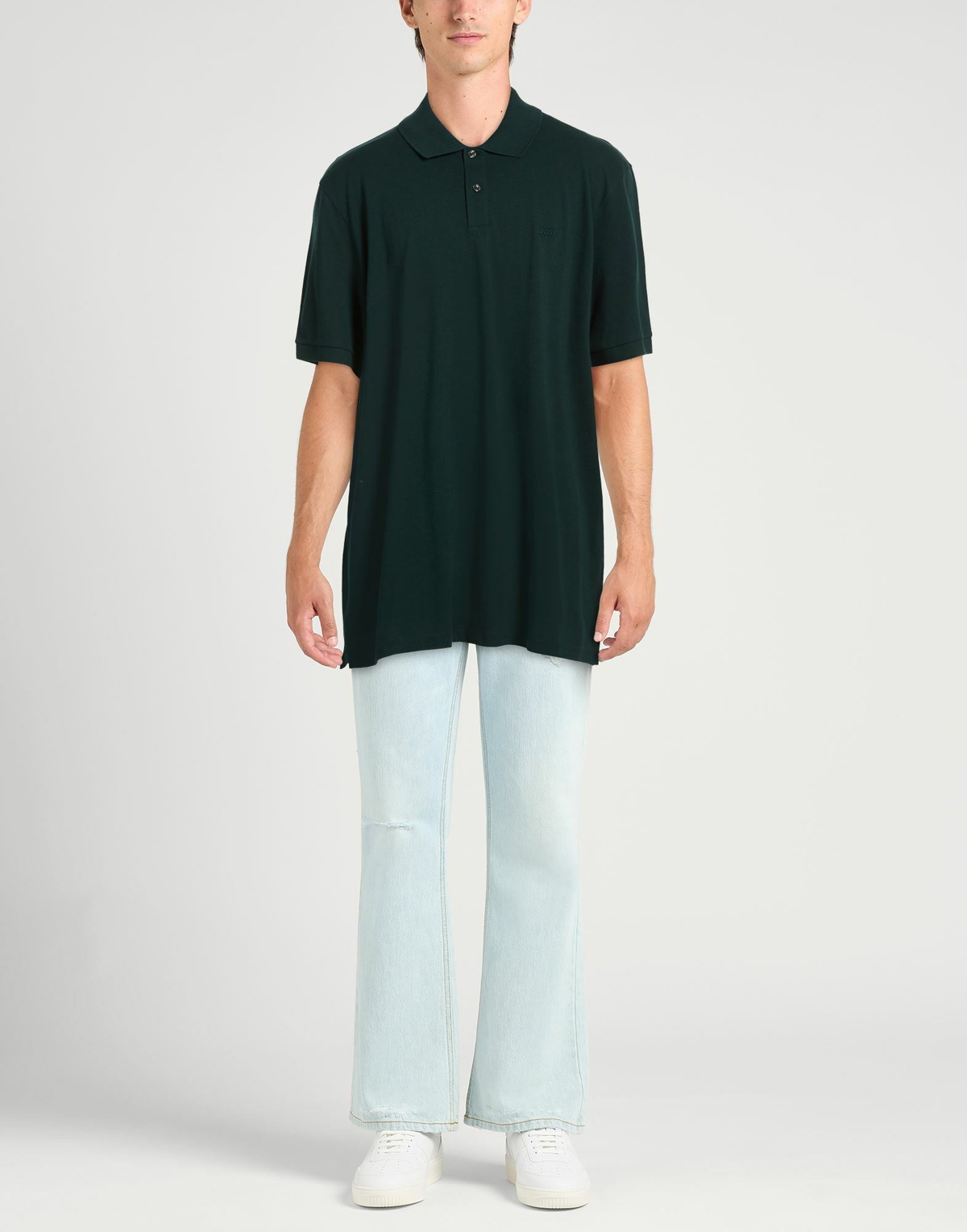 Boss Mens Polo shirt Dark in Green
