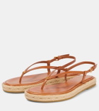 Tory Burch Thong leather espadrilles