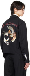 KOZABURO Black Sulvam Edition Embroidered Jacket