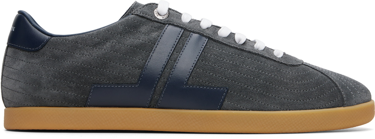 Lanvin Gray Glen Full Leather Sneakers