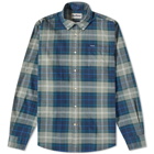 Barbour Men's Lewis Tailored Shirt in Kielder Blue Tartan