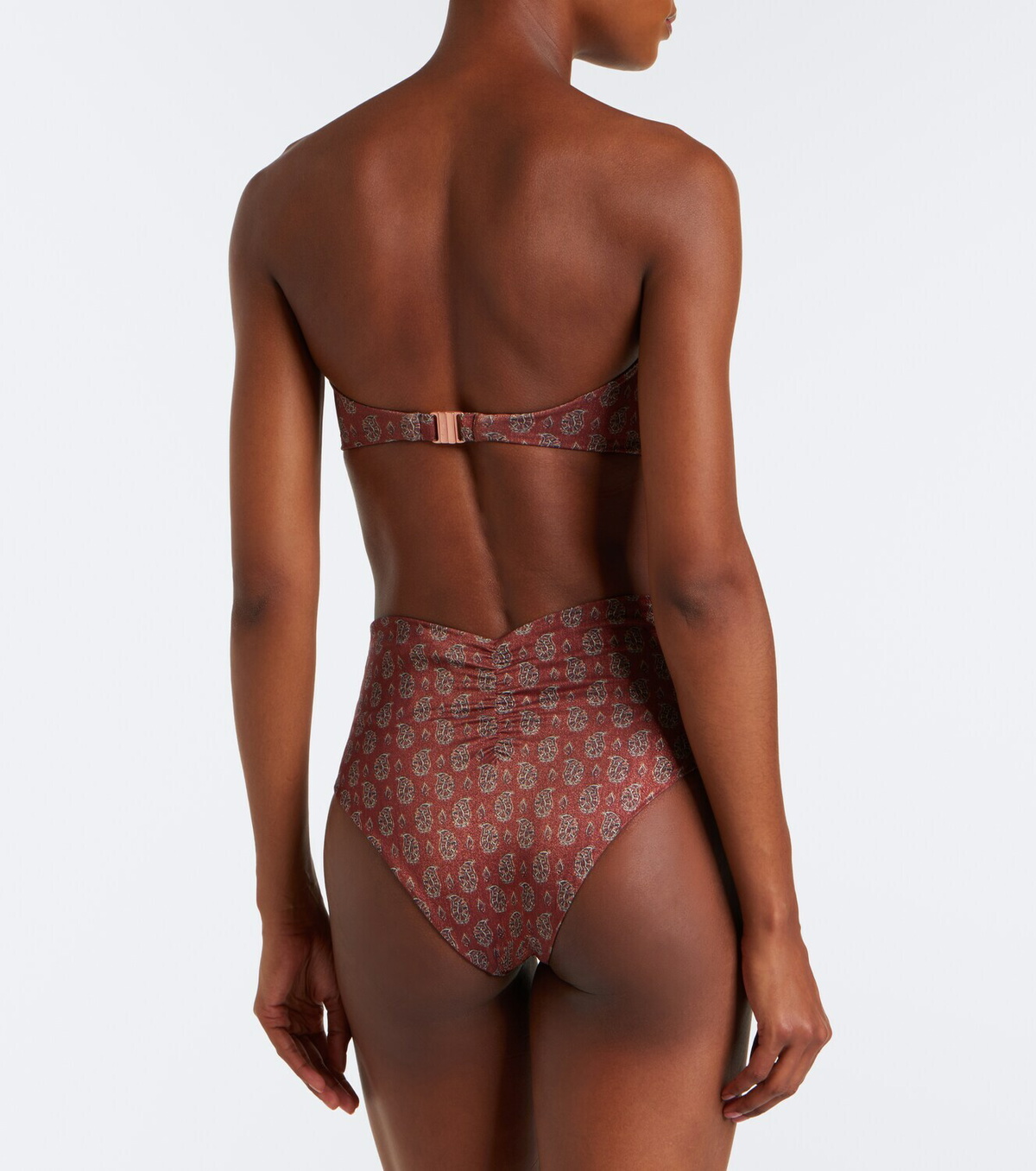 Johanna Ortiz Gathered printed bikini bottom