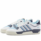 Adidas Men's Rivalry Low 86 Sneakers in White/Clear Blue