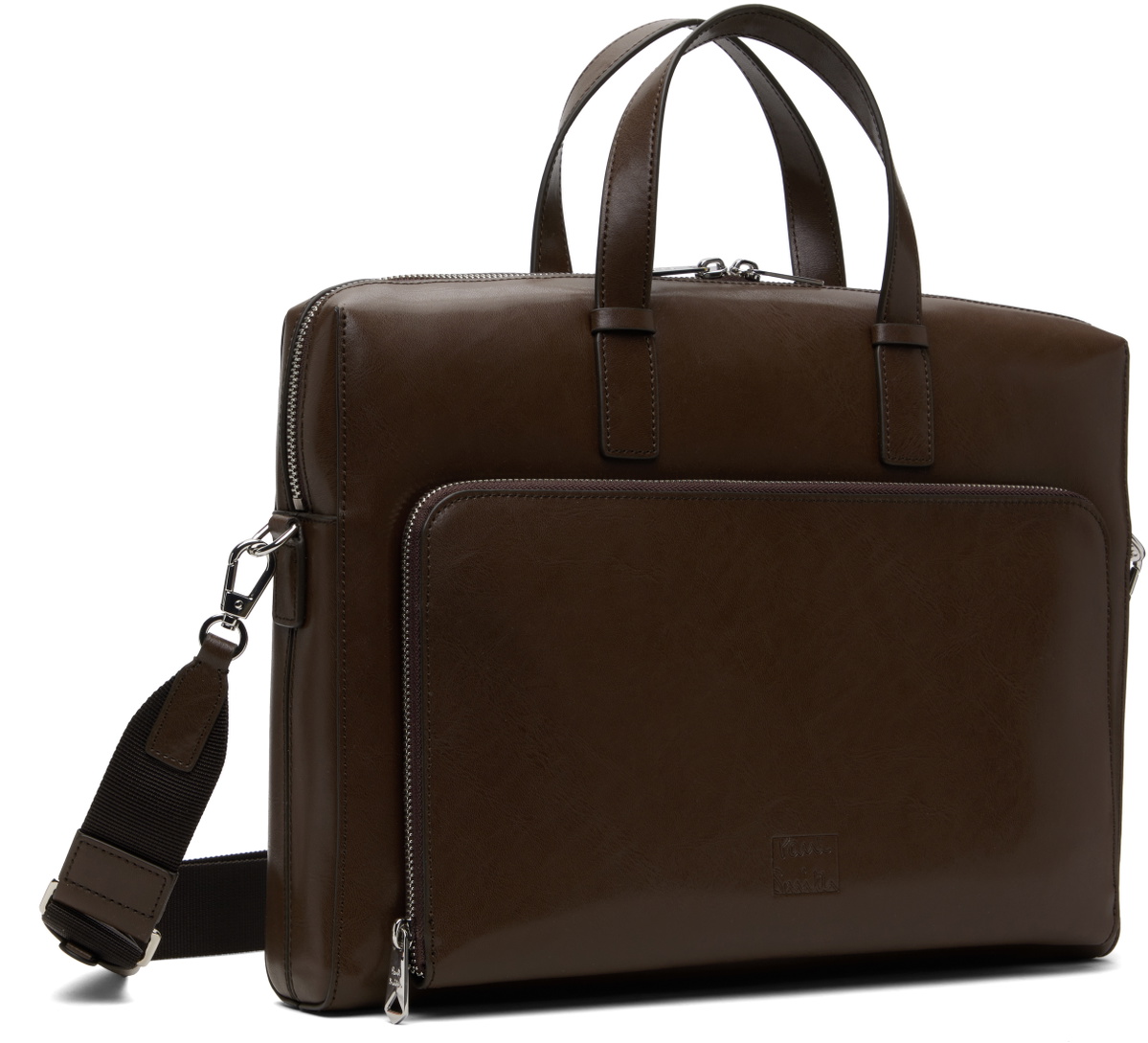 Paul Smith Brown Leather Folio Briefcase