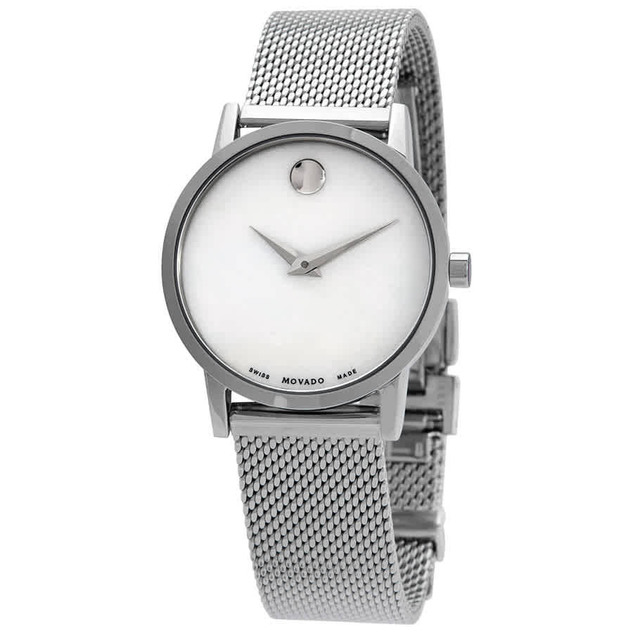Movado Museum Classic Mother of Pearl Dial Ladies Watch 0607350 Movado