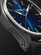 H. MOSER & CIE. - Pioneer Centre Seconds Automatic 42.8mm DLC-Coated Stainless Steel and Rubber Watch, Ref. No. 3200-1205