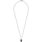 Isabel Marant Black and Silver Sautoir Long Necklace