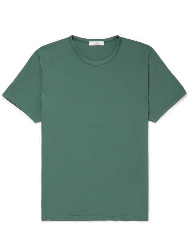 Photo: MR P. - Garment-Dyed Cotton-Jersey T-Shirt - Green