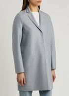 Harris Wharf London Cocoon Wool-felt Coat Mid Grey
