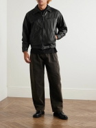 FrizmWORKS - Distressed Leather Jacket - Black