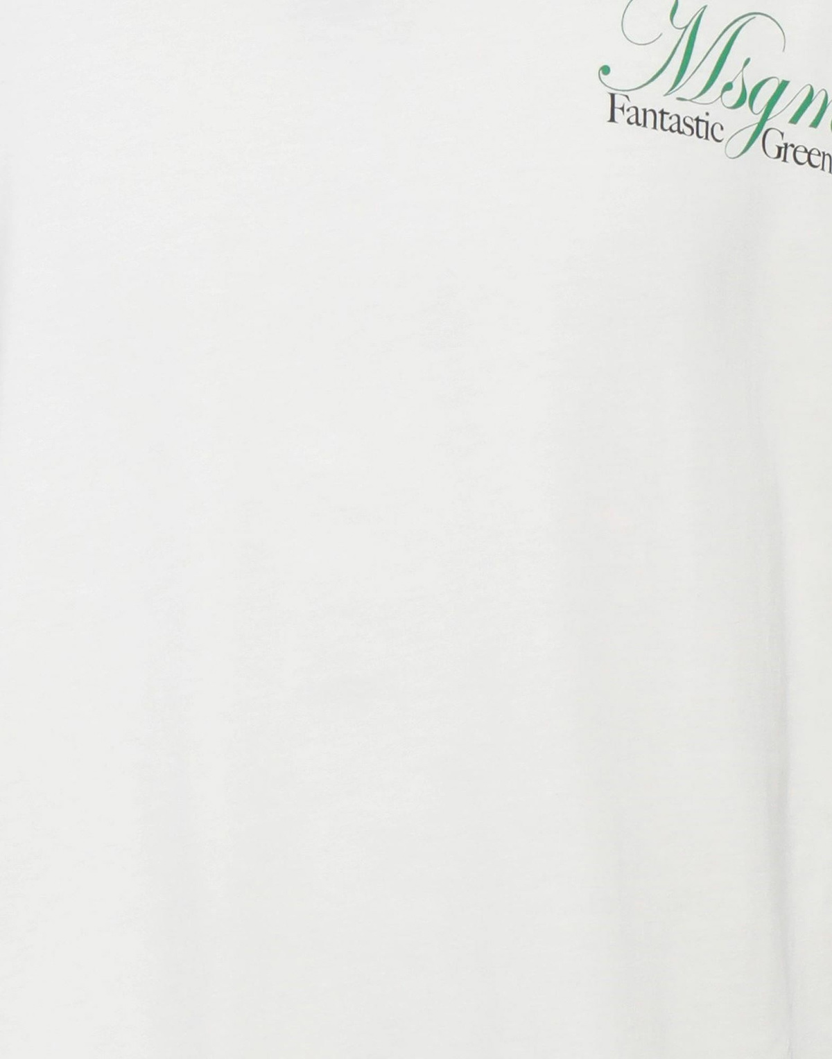 Msgm Mens T-shirt Cream