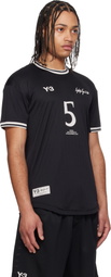 Y-3 Black Jude Bellingham Soccer Short Sleeve Jersey