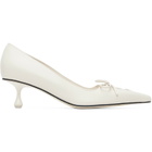 Jimmy Choo Off-White Scarlett 50 Heels