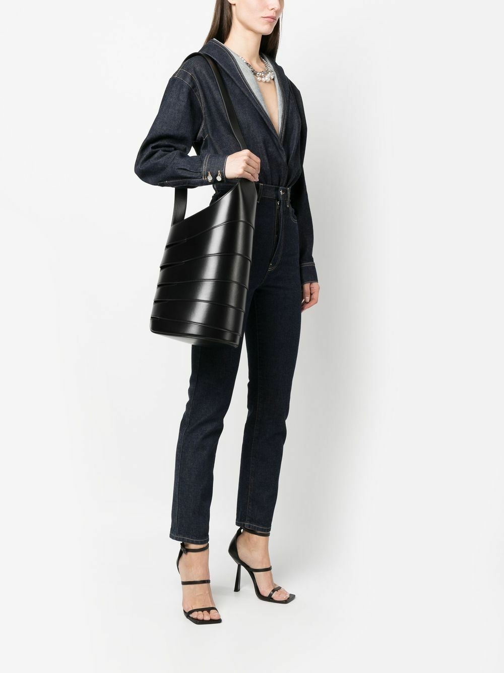 ALAIA】Babel Small leather shoulder bag☆送料関税込み Babel