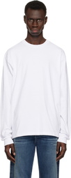 John Elliott White LS University T-shirt