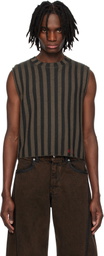 Eckhaus Latta Brown & Gray Keyboard Vest
