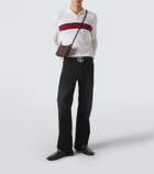 Gucci Como Horsebit Web Stripe leather loafers