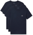 HUGO BOSS - Three-Pack Cotton-Jersey T-Shirts - Blue